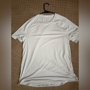 Lightly worn Men’s Large White Lululemon License to Train Shirt